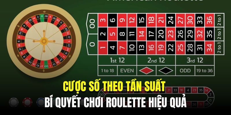 Cược số theo tần suất là bí quyết chơi Roulette hiệu quả